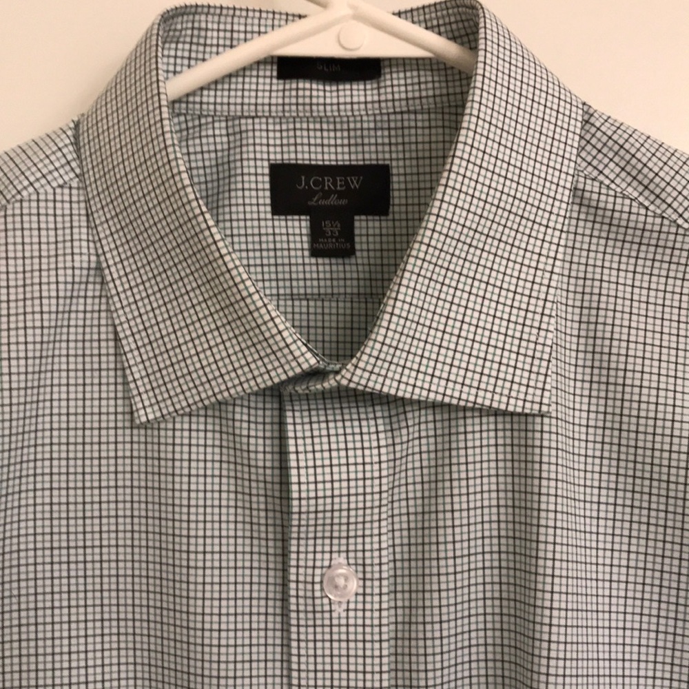 J Crew men’s button down dress shirt slim fit
